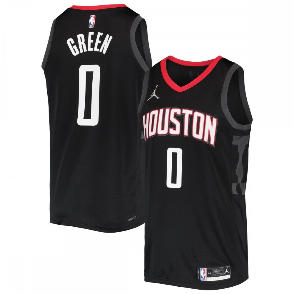 Jalen Green Houston Rockets Jordan Brand 2021/22 Swingman Jersey - Statement Edition - Black-Pro Kit Vault | Brand New 26/27 Sports Jerseys